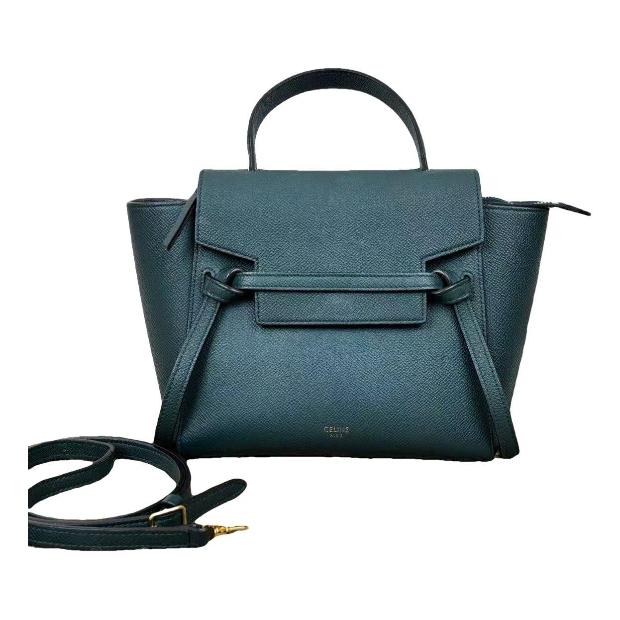 Belt leather handbag