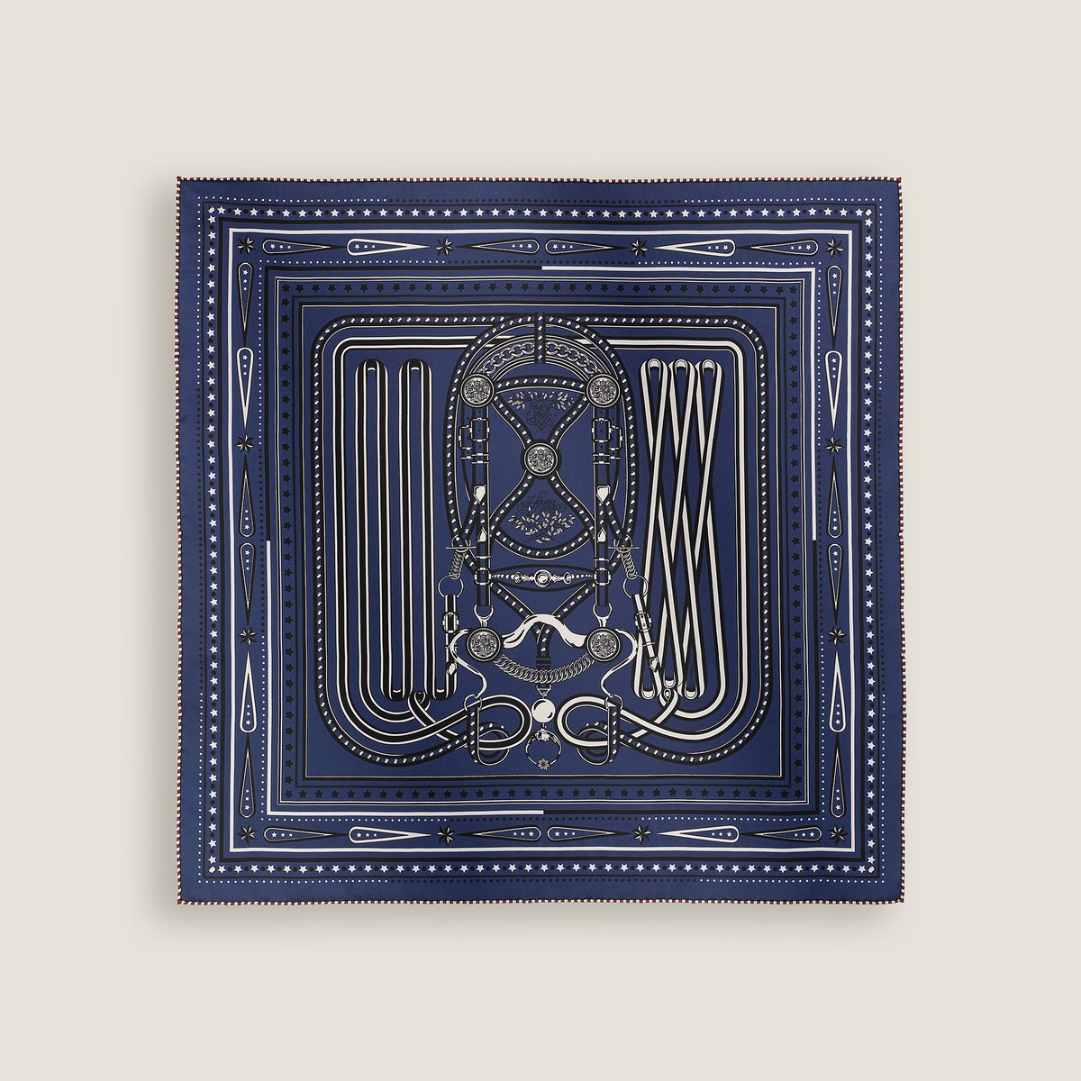 エルメス グラン・トゥラララ・バンダナ 55 スカーフ Hermès Grand Tralala bandana 55 Bleu Marine/Blanc/Bourgogne | BagUSeek