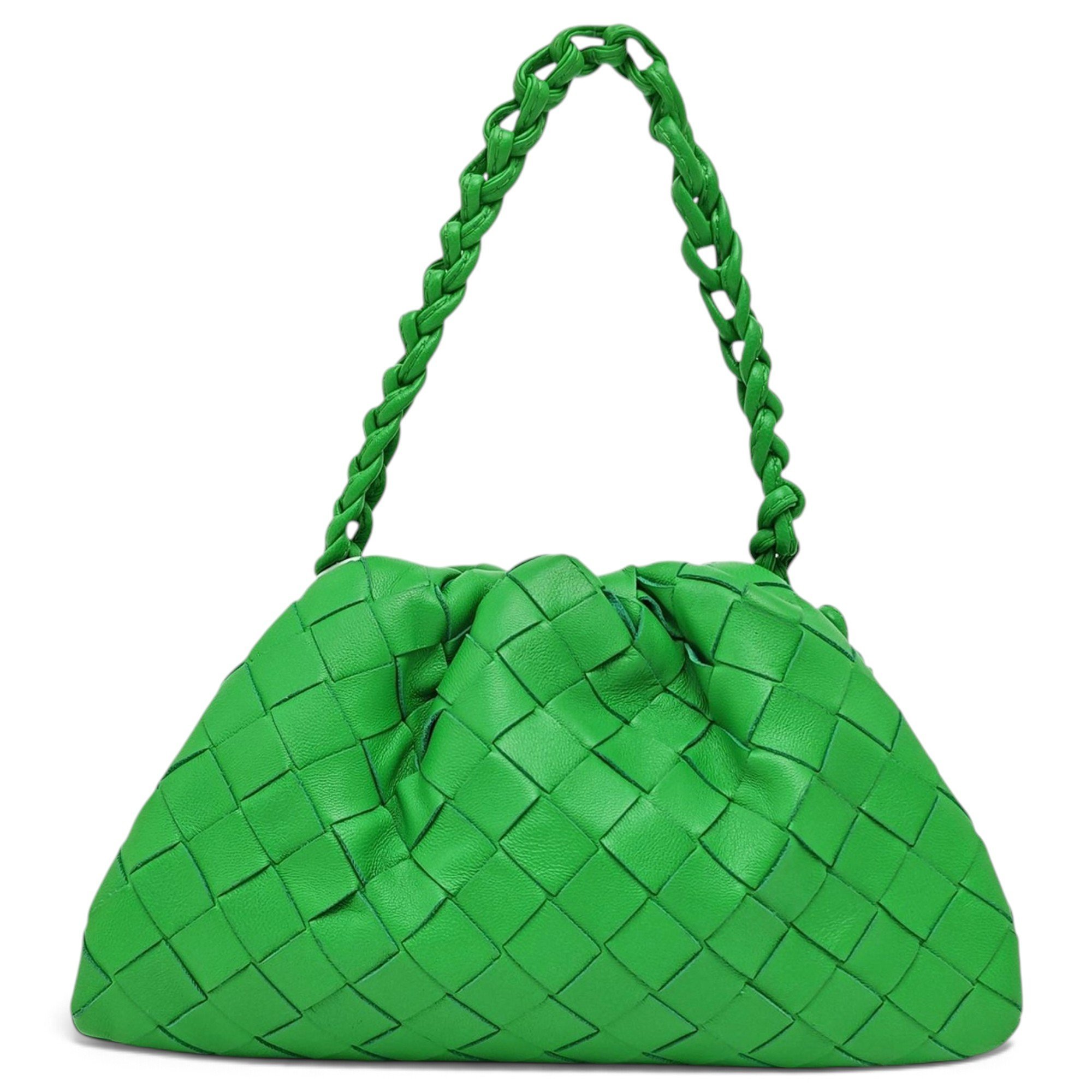 Pouch leather handbag