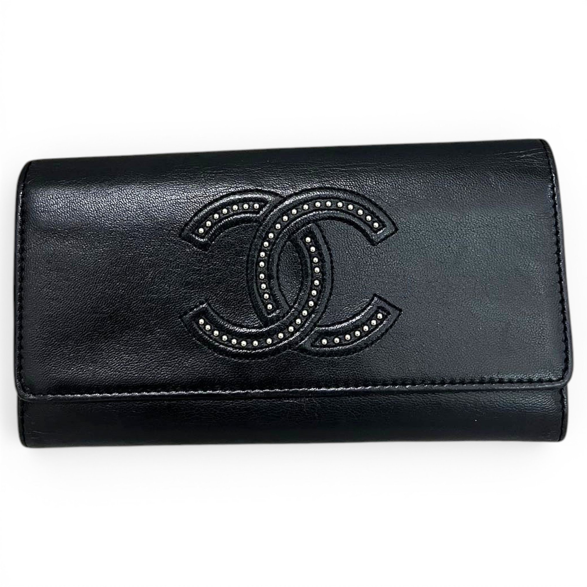 Leather clutch bag