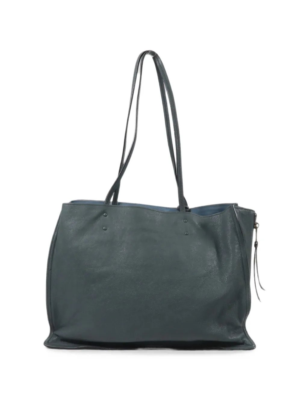 Glace leather tote bag
