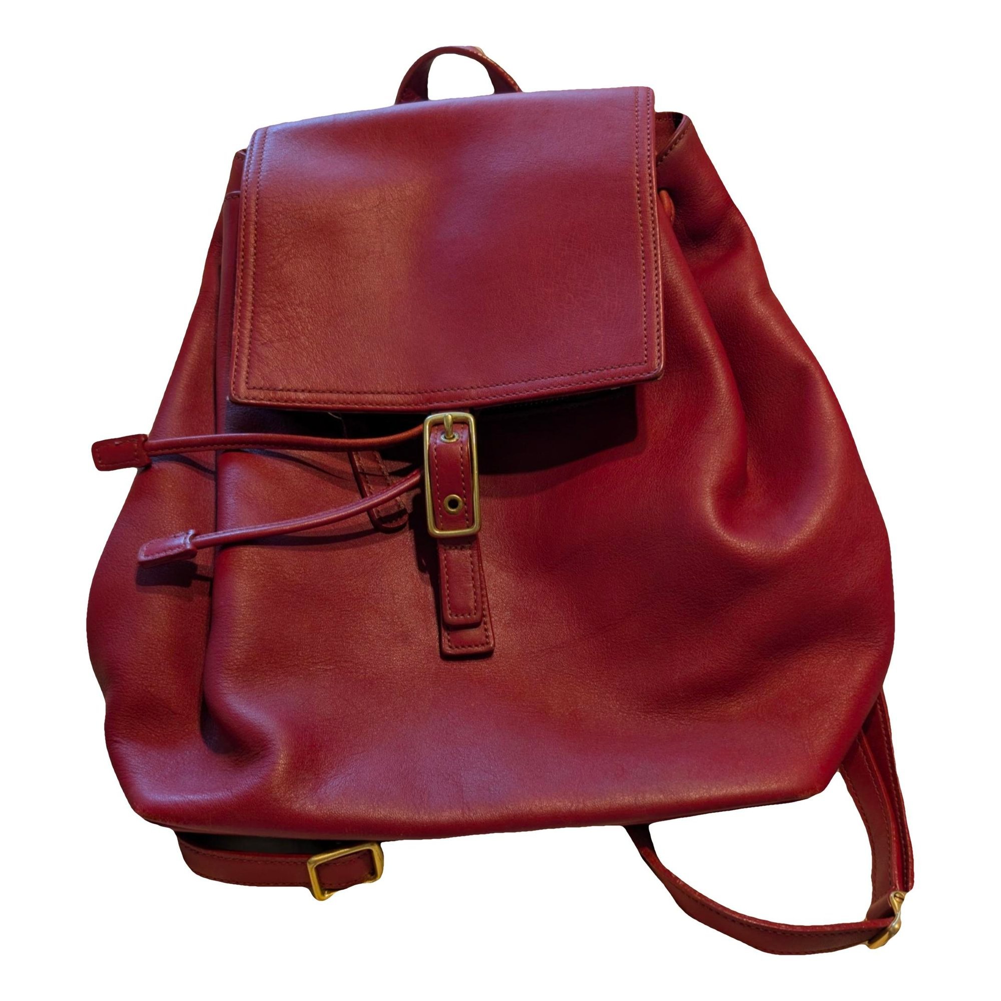 Leather backpack