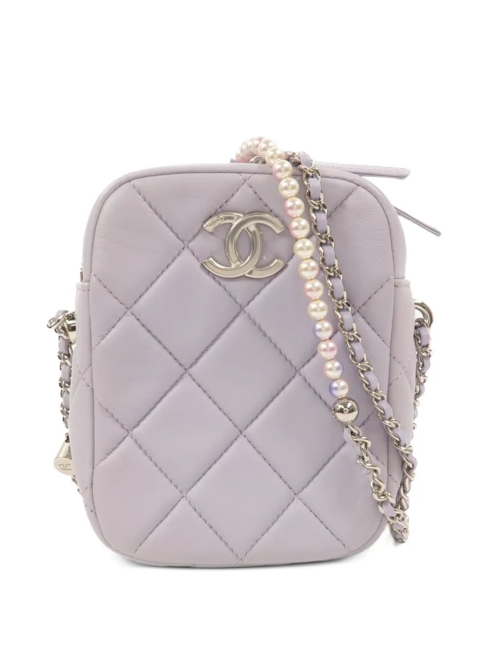 quilted CC shoulder bag