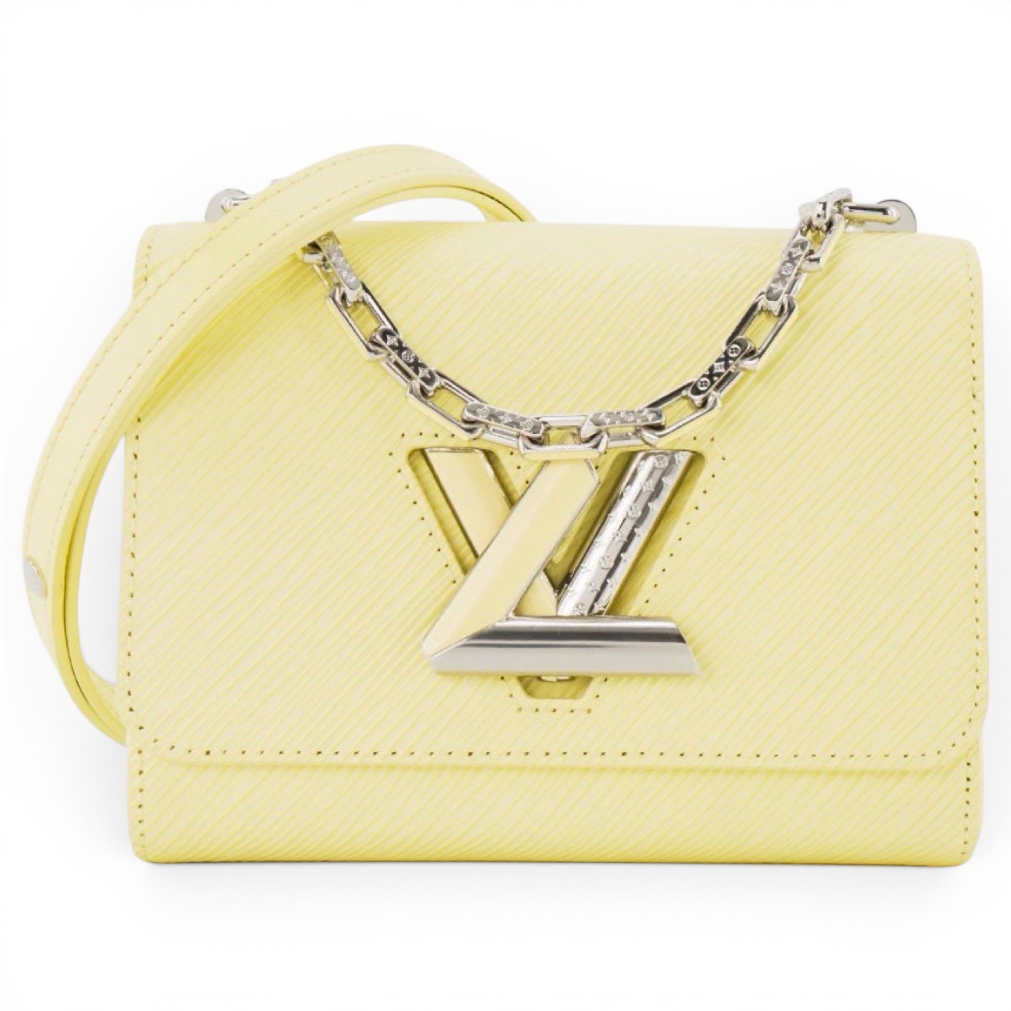 Twist leather handbag