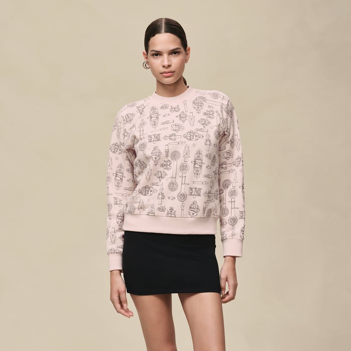 Rose Opaline "Ferronnerie Remix" Sweatshirt