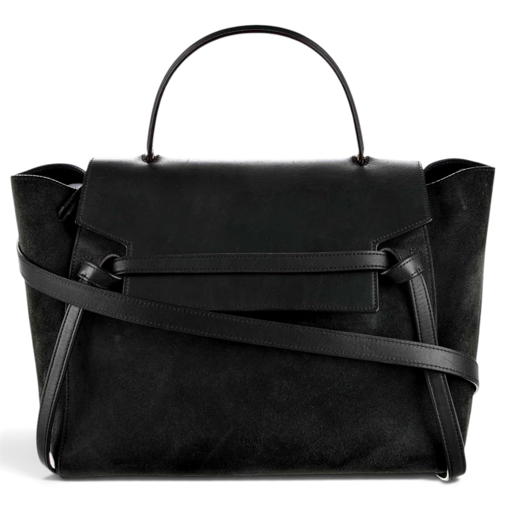 Belt leather handbag
