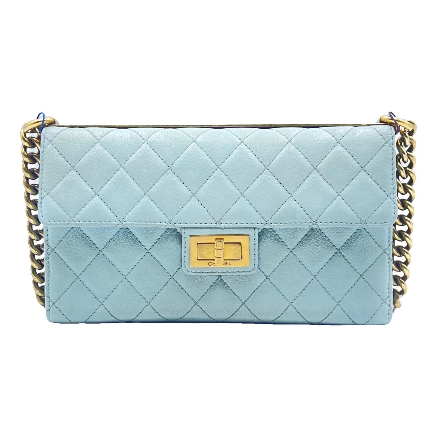 Trendy CC Top Handle leather handbag