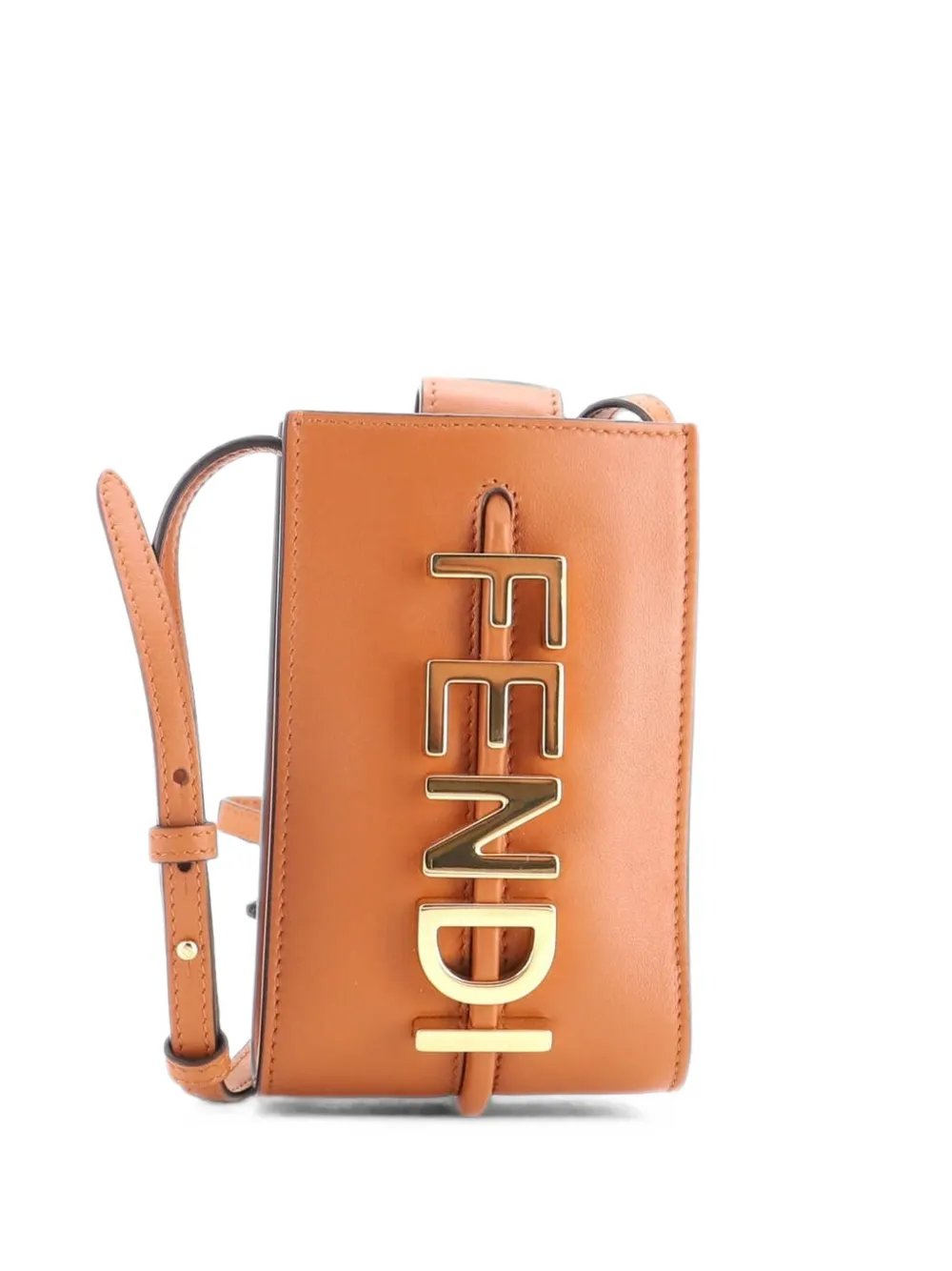 Fendigraphy Phone Pouch Leather crossbody bag
