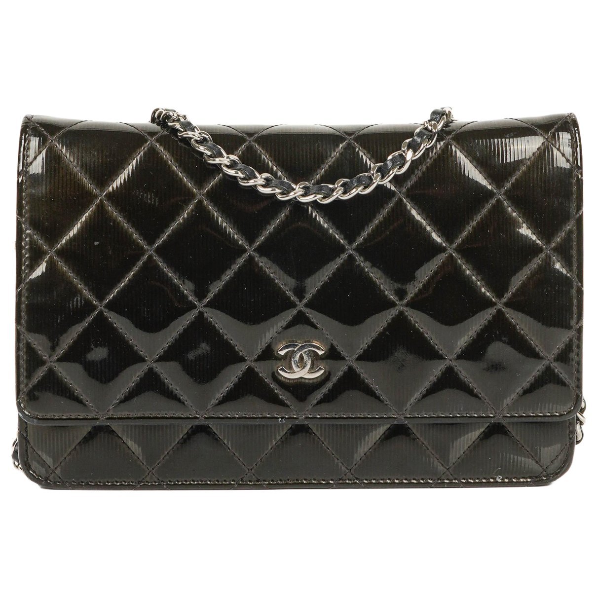 Wallet On Chain Timeless/Classique patent leather handbag