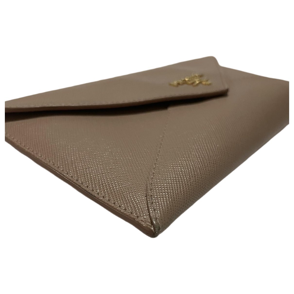 Leather clutch bag