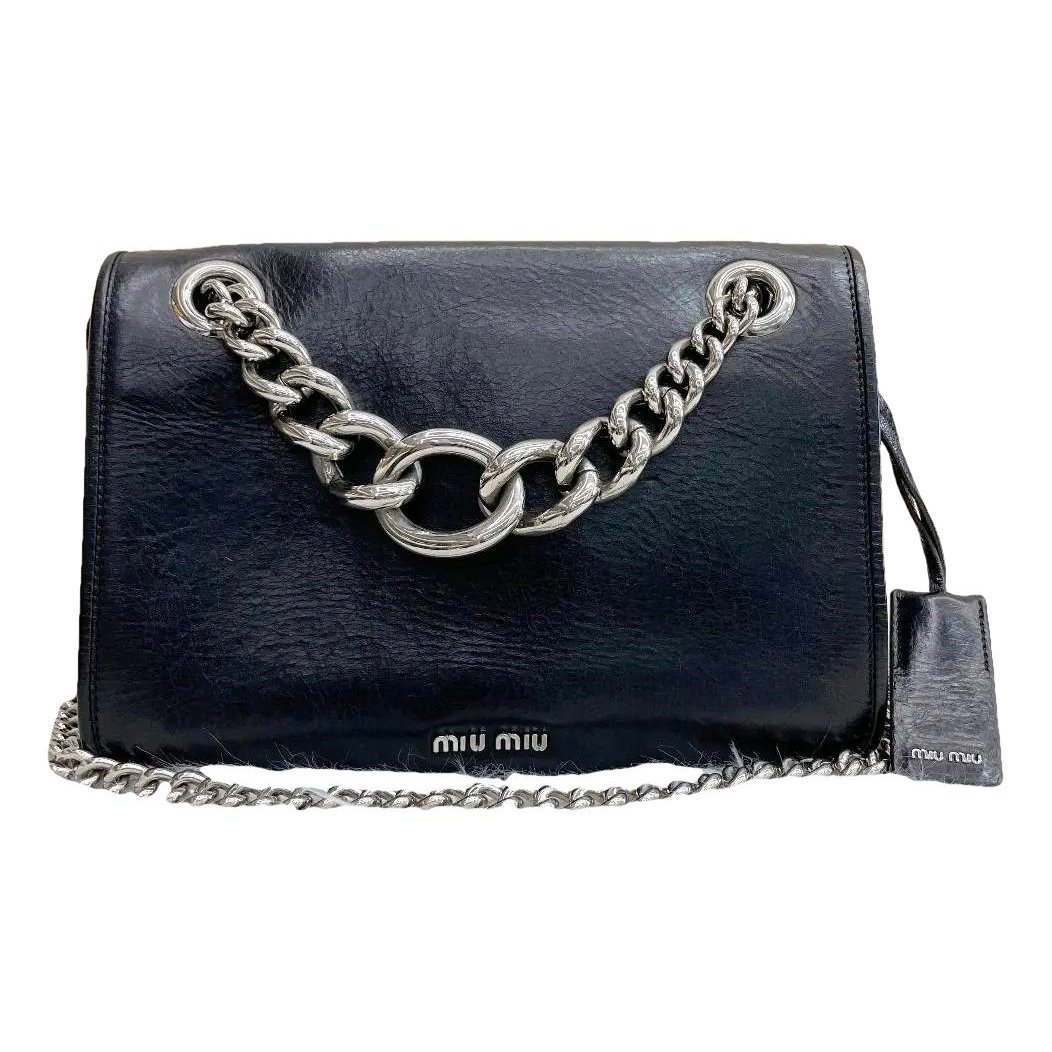 Miu Club leather handbag