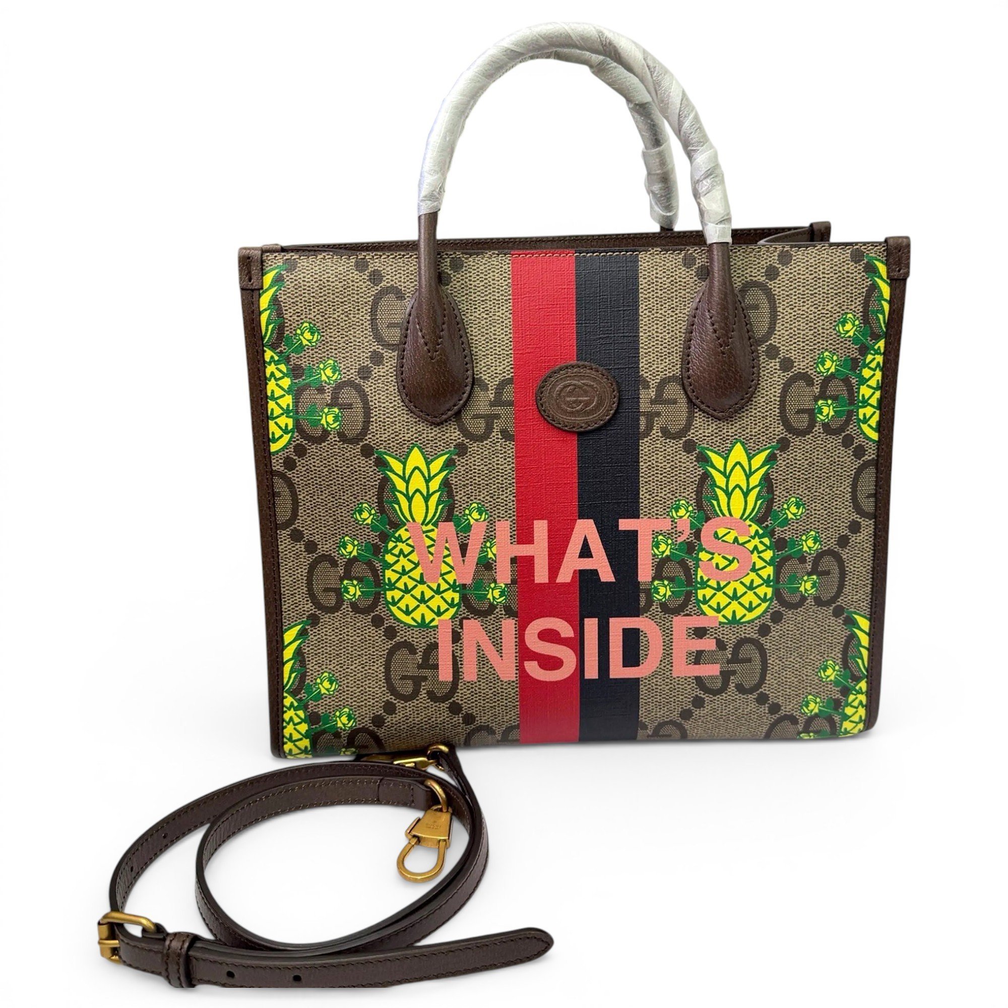 Vinyl handbag