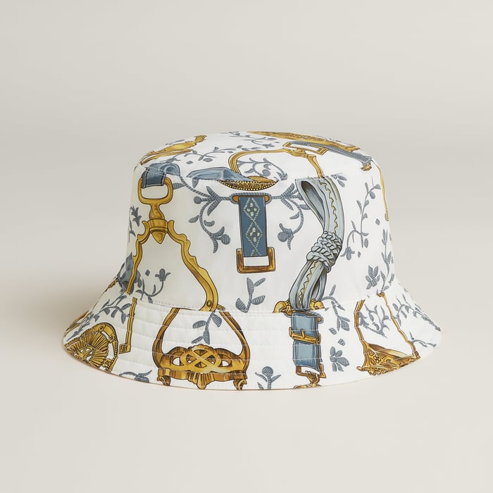 Blanc Fred Etriers Reversible Bucket Hat