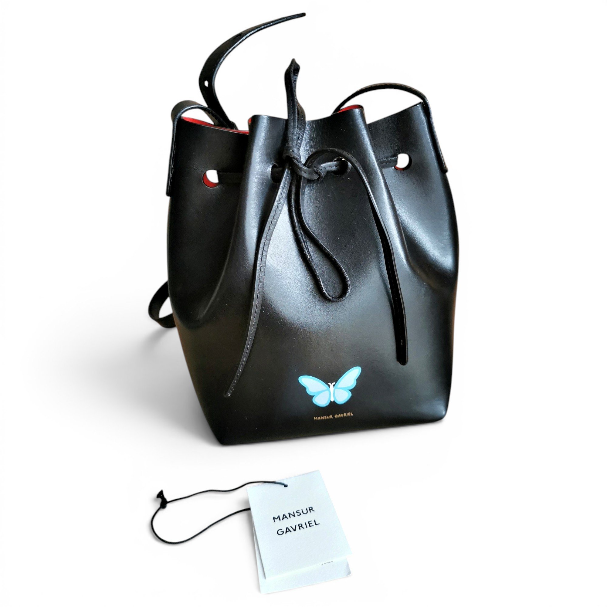 Bucket leather bag