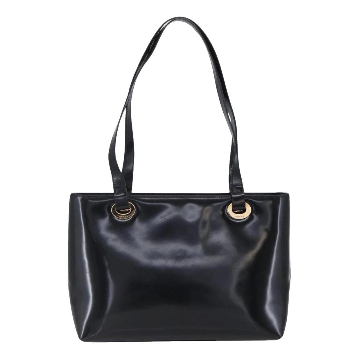 Patent leather handbag