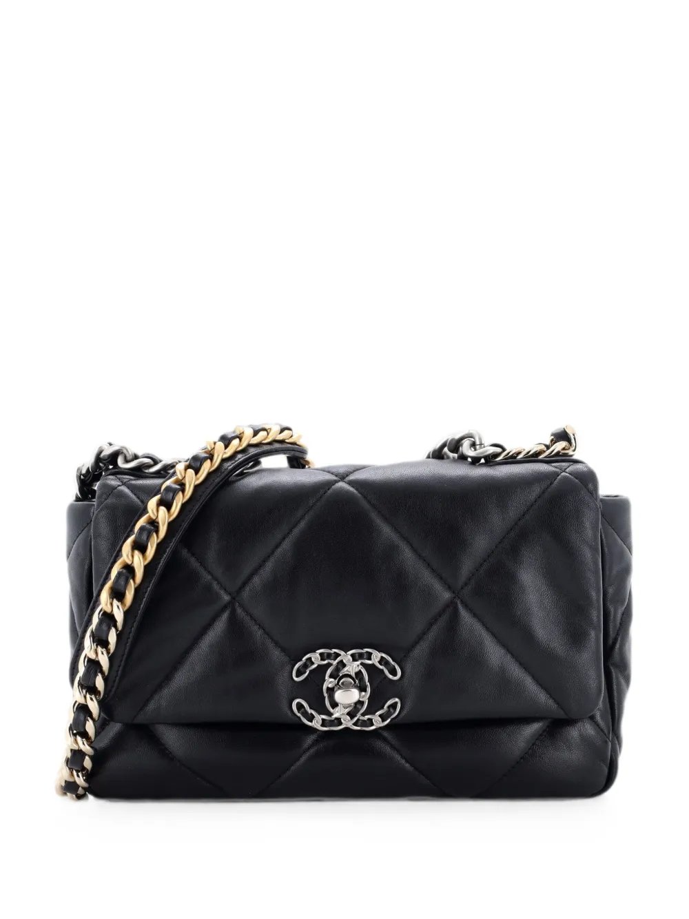 19 Flap Bag Quilted Leather Medium crossbody bag