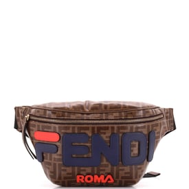 Fendi Mania Logo Waist Bag Zucca Coated Canvas