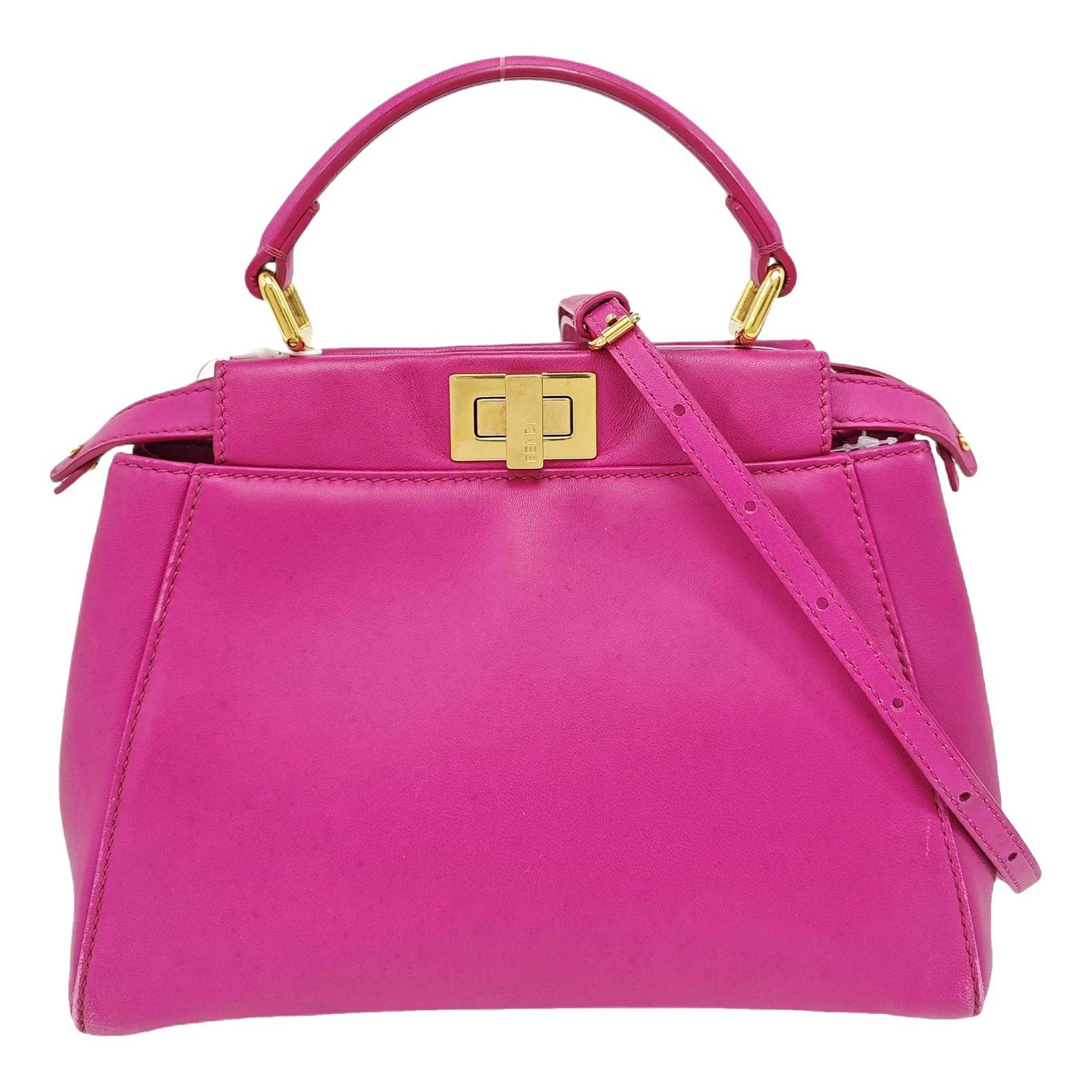 Peekaboo leather handbag