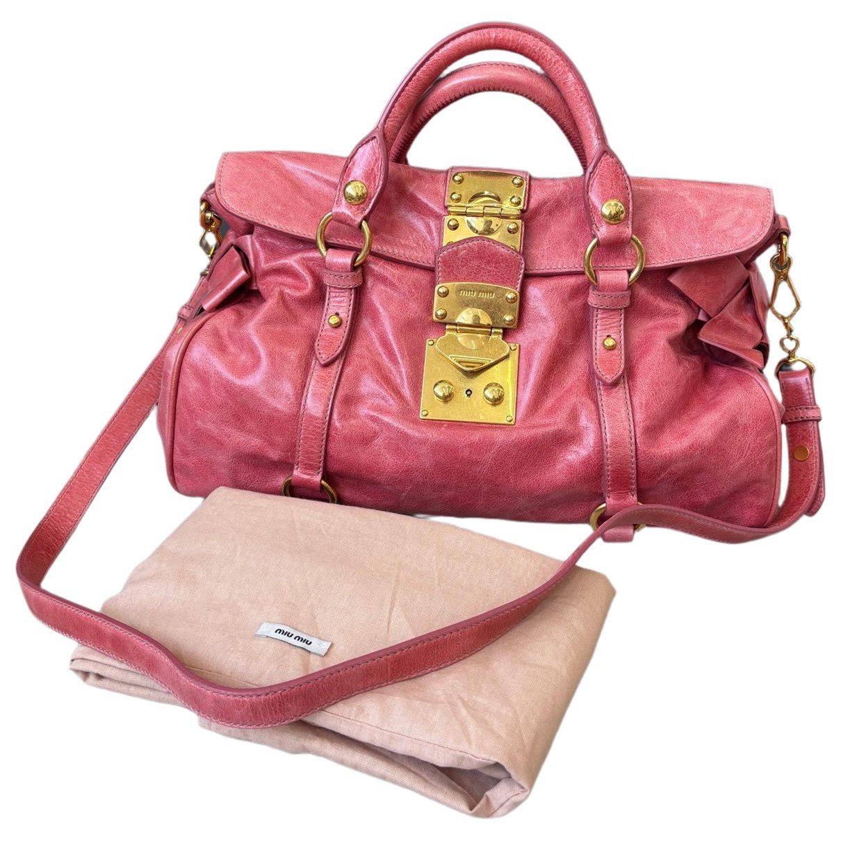 Leather handbag