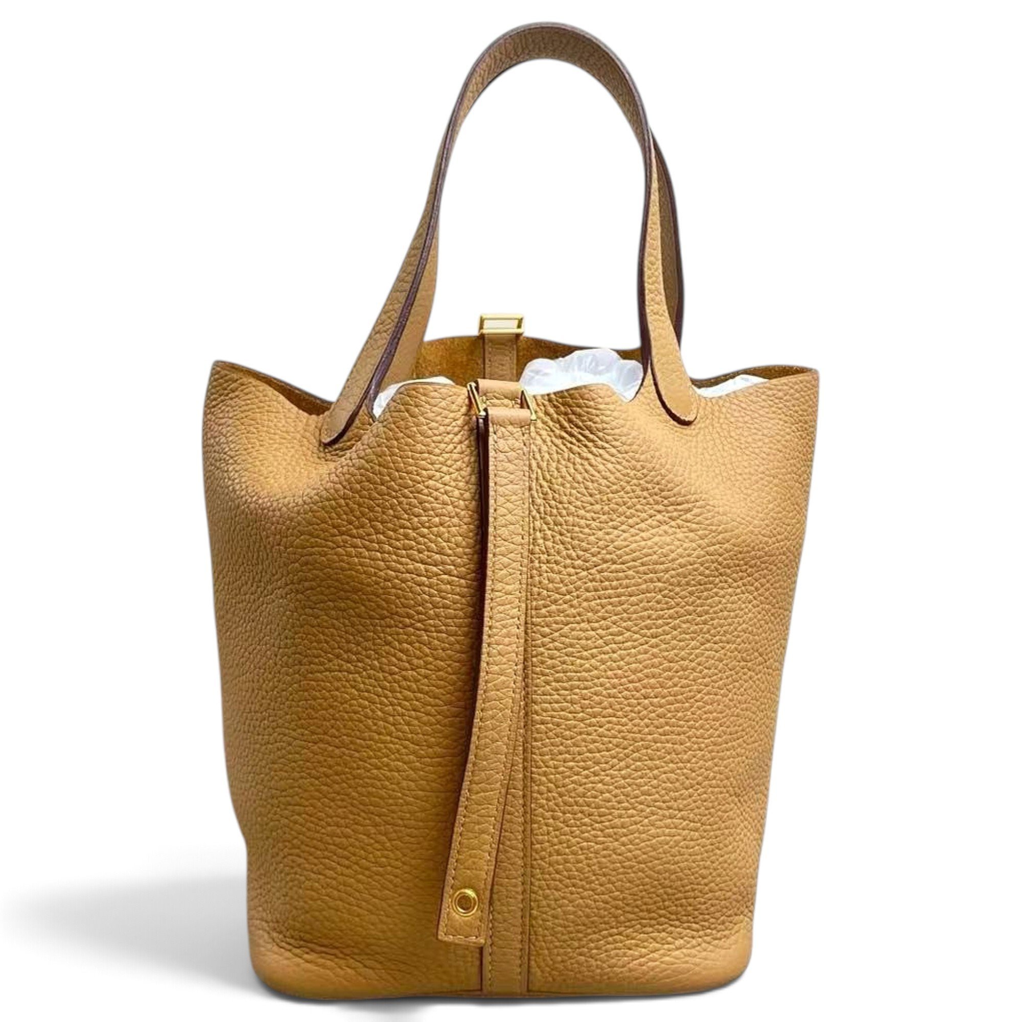 Picotin leather handbag