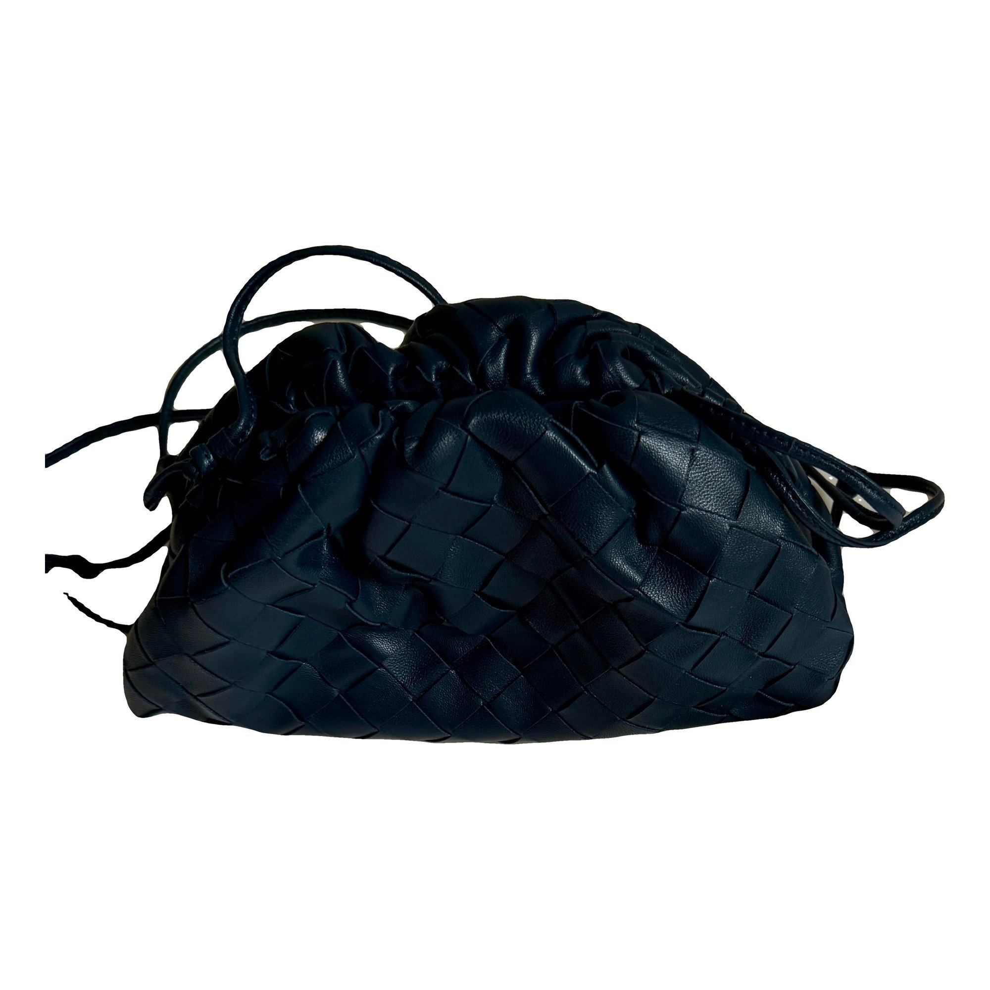 Pouch leather clutch bag