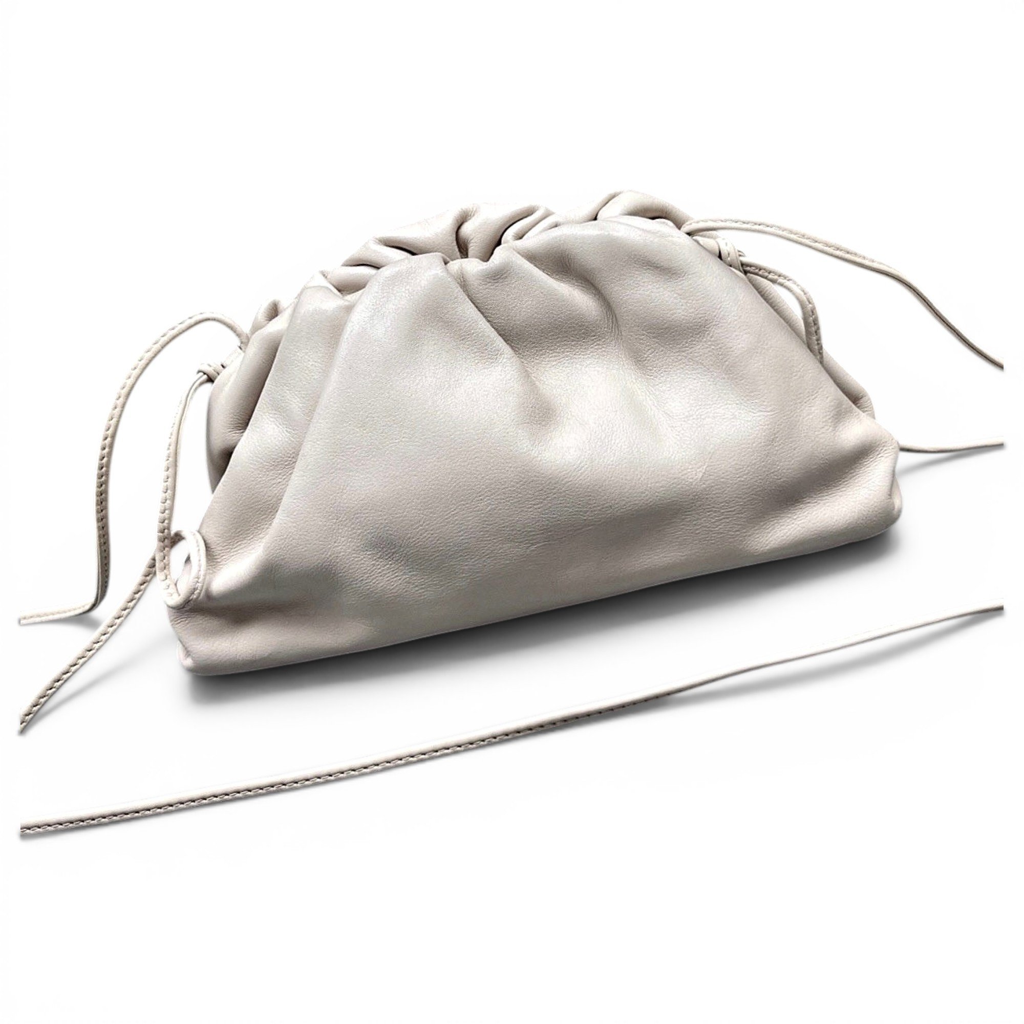 Pouch leather handbag