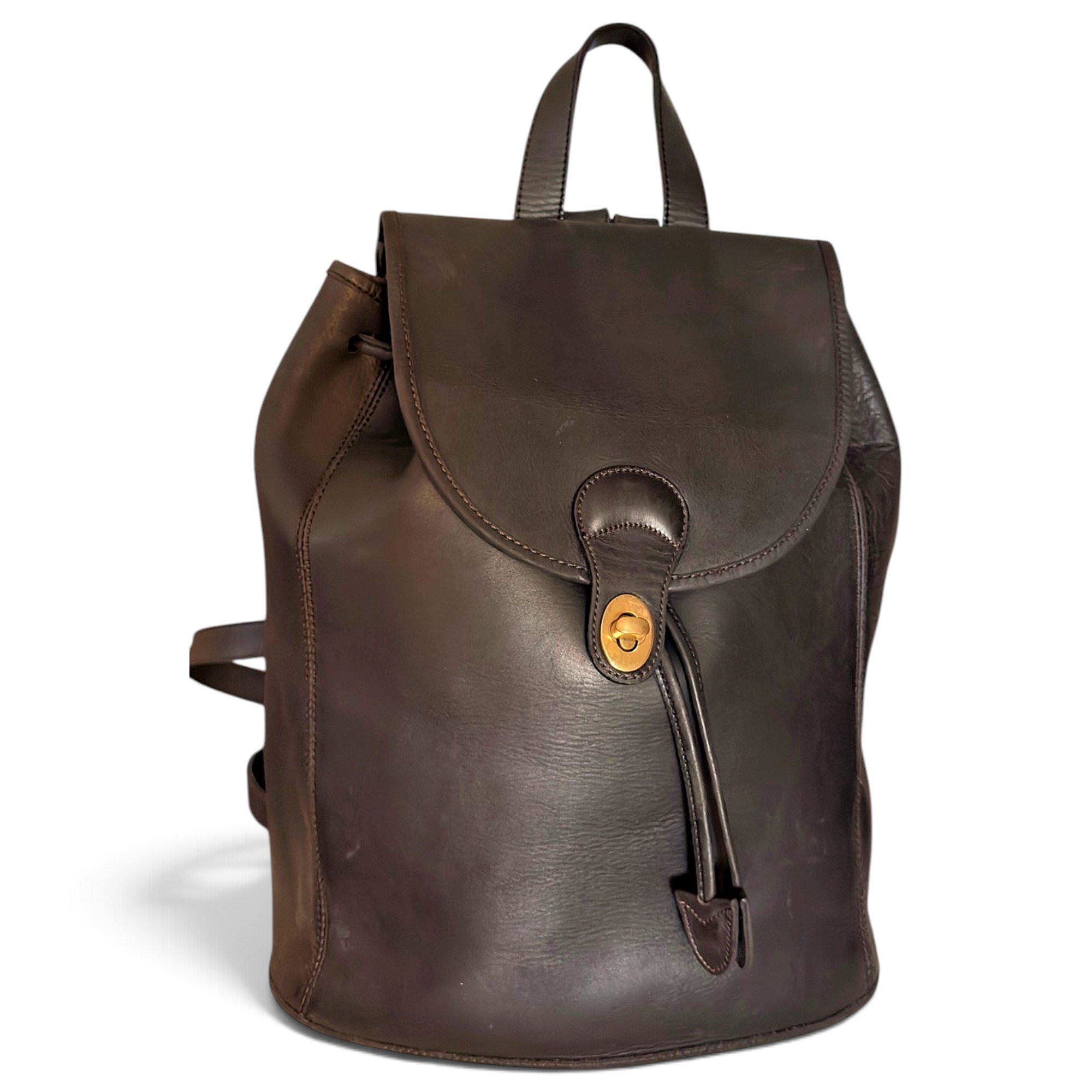 Leather backpack
