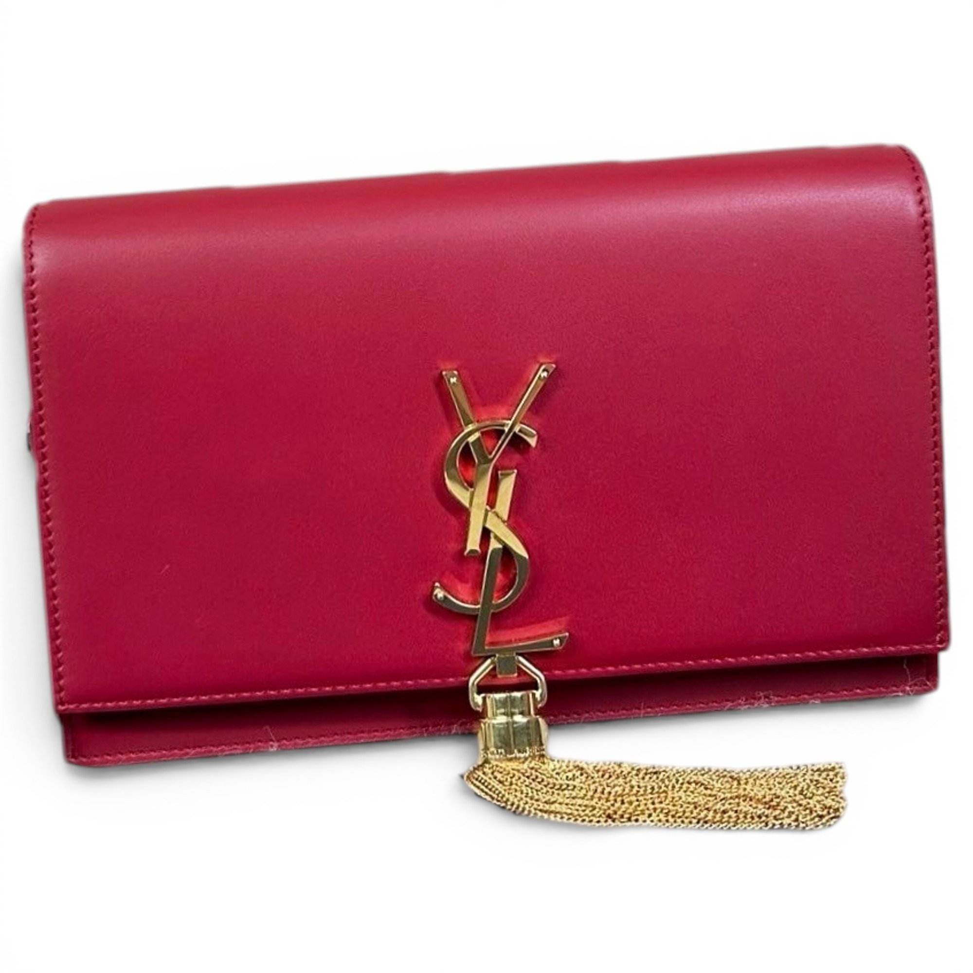 Pompom Kate leather handbag