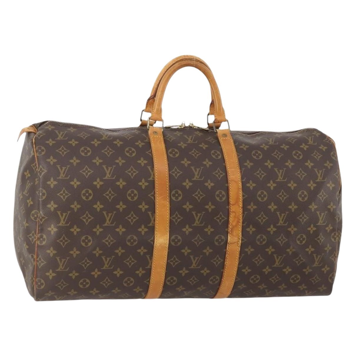 Keepall leather travel bag