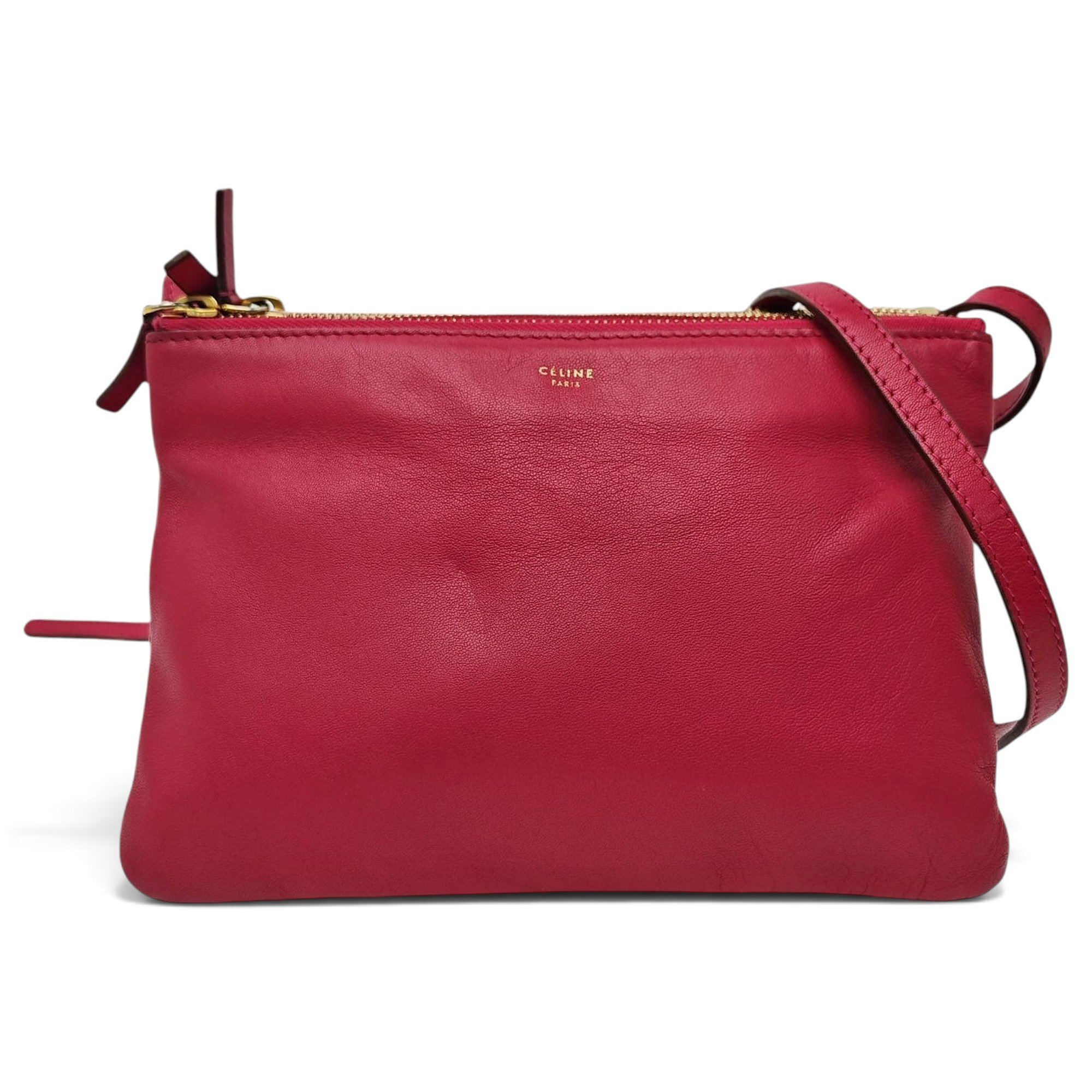 Trio leather crossbody bag