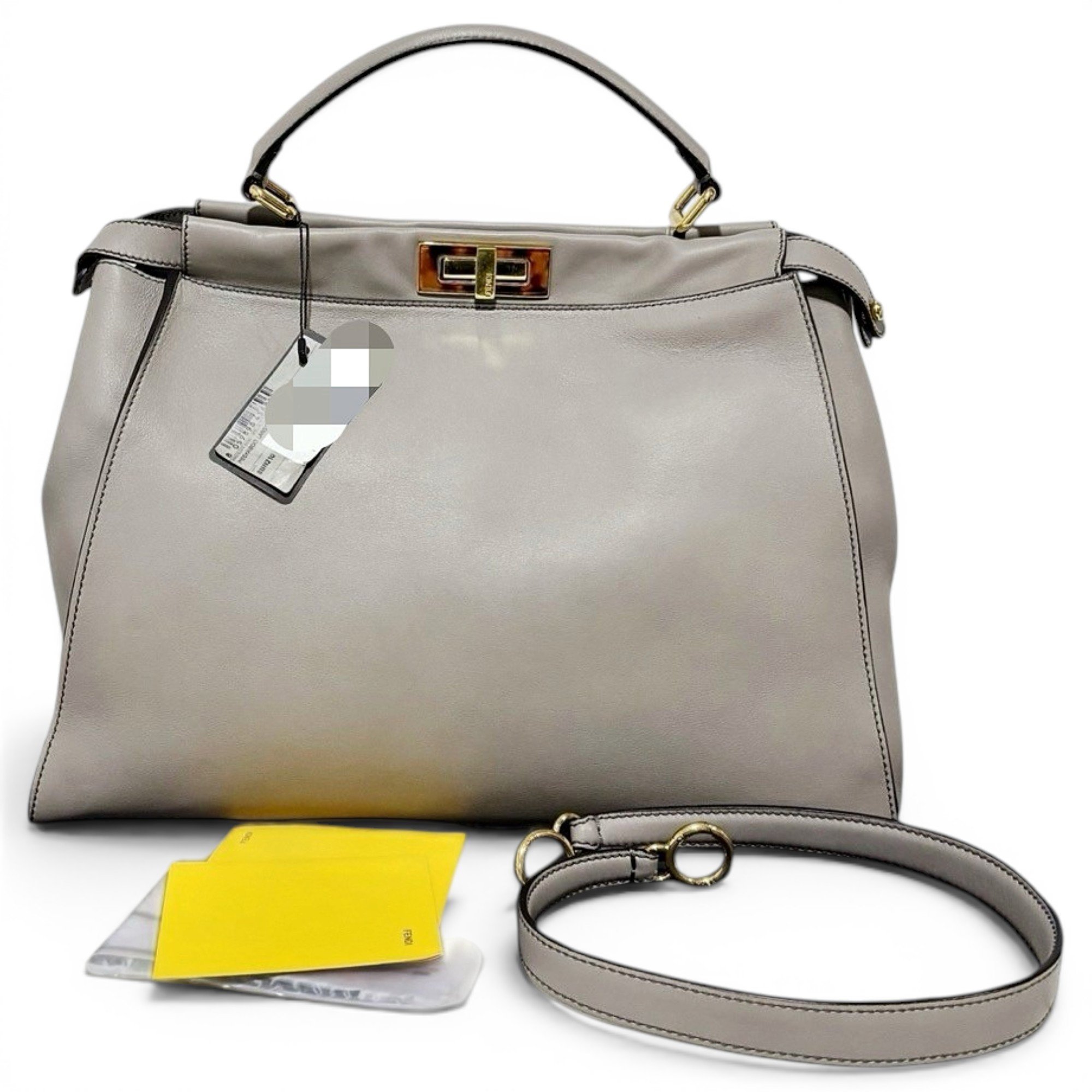 Peekaboo leather handbag