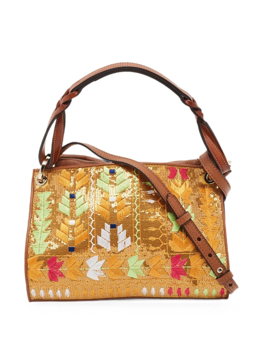 Etro sequin-embellished embroidered cross body bag