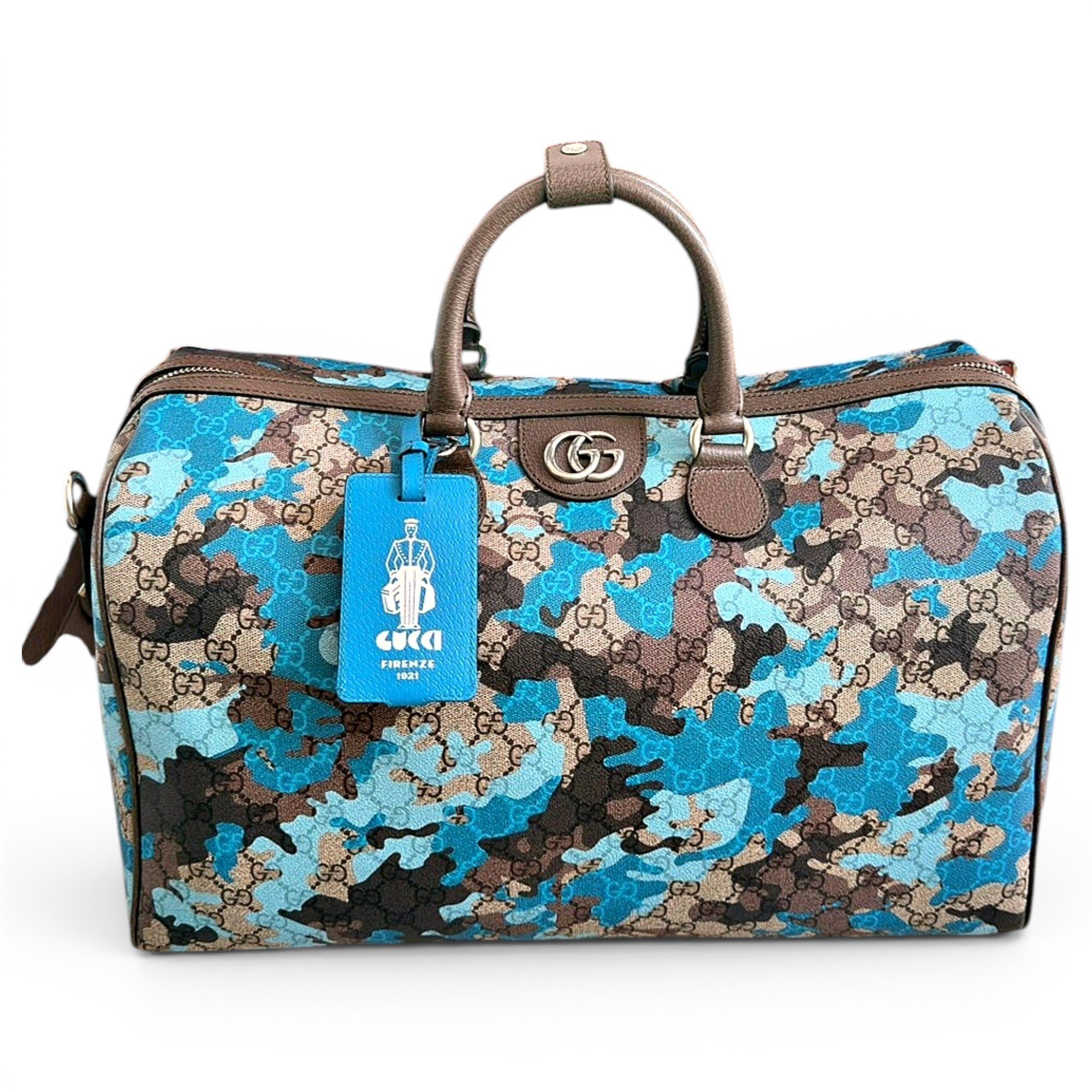 Leather travel bag