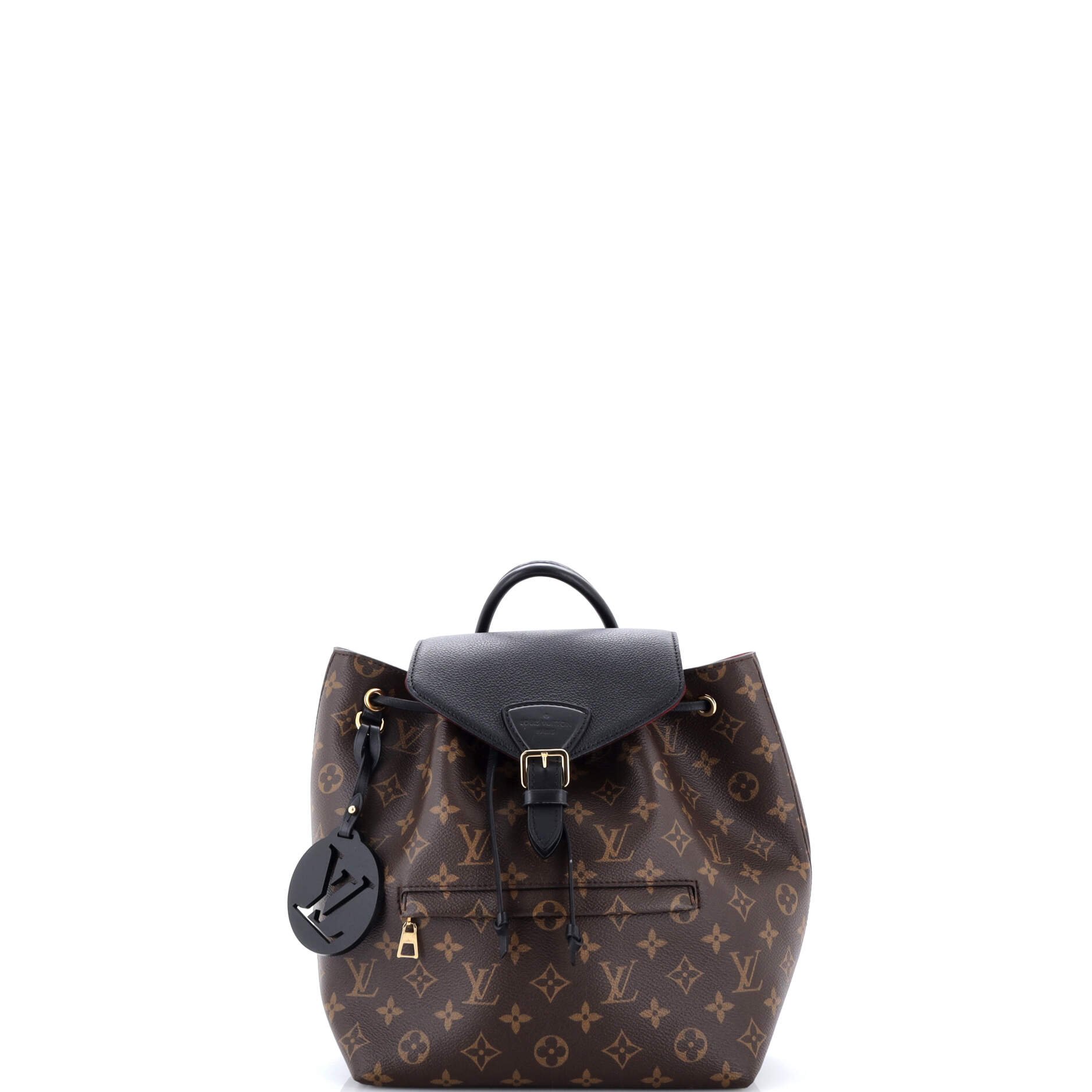 Montsouris NM Backpack Monogram Canvas with Leather PM