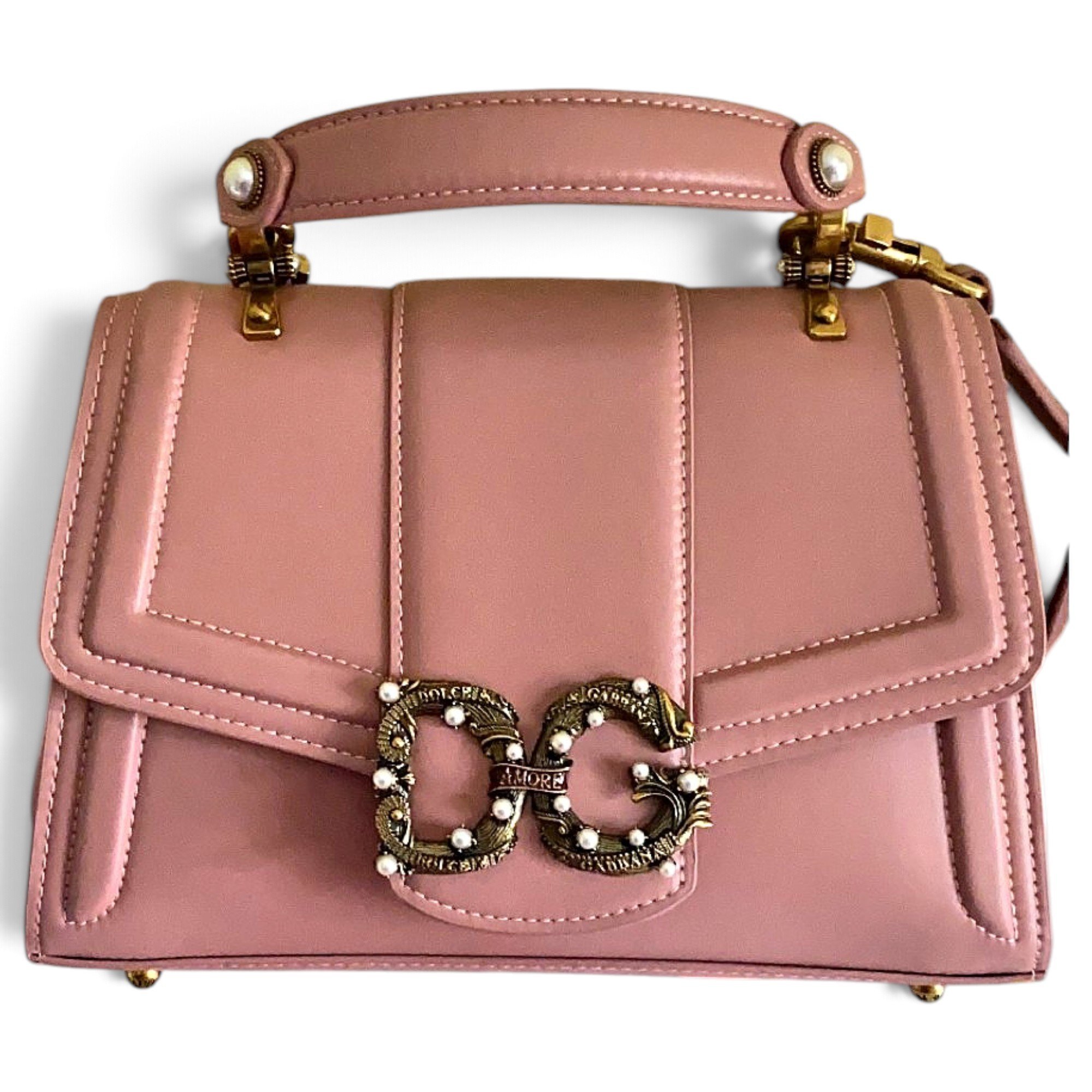 Dolce & Gabbana DG Amore leather crossbody bag