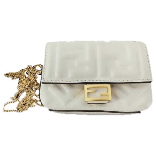 Baguette leather clutch bag