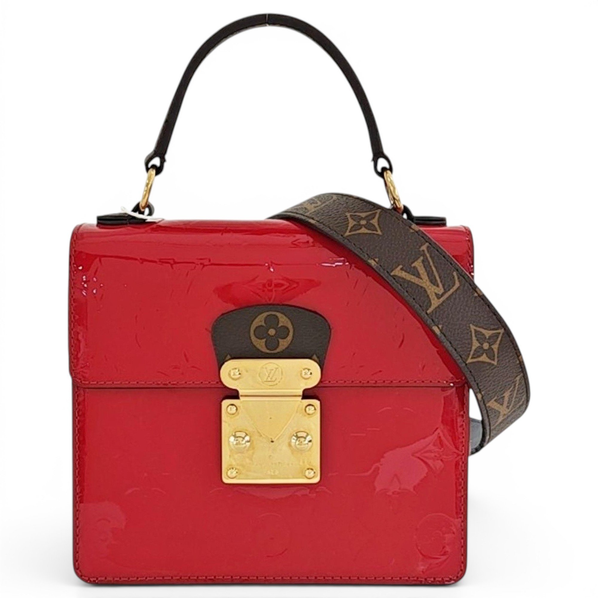 Spring street patent leather handbag