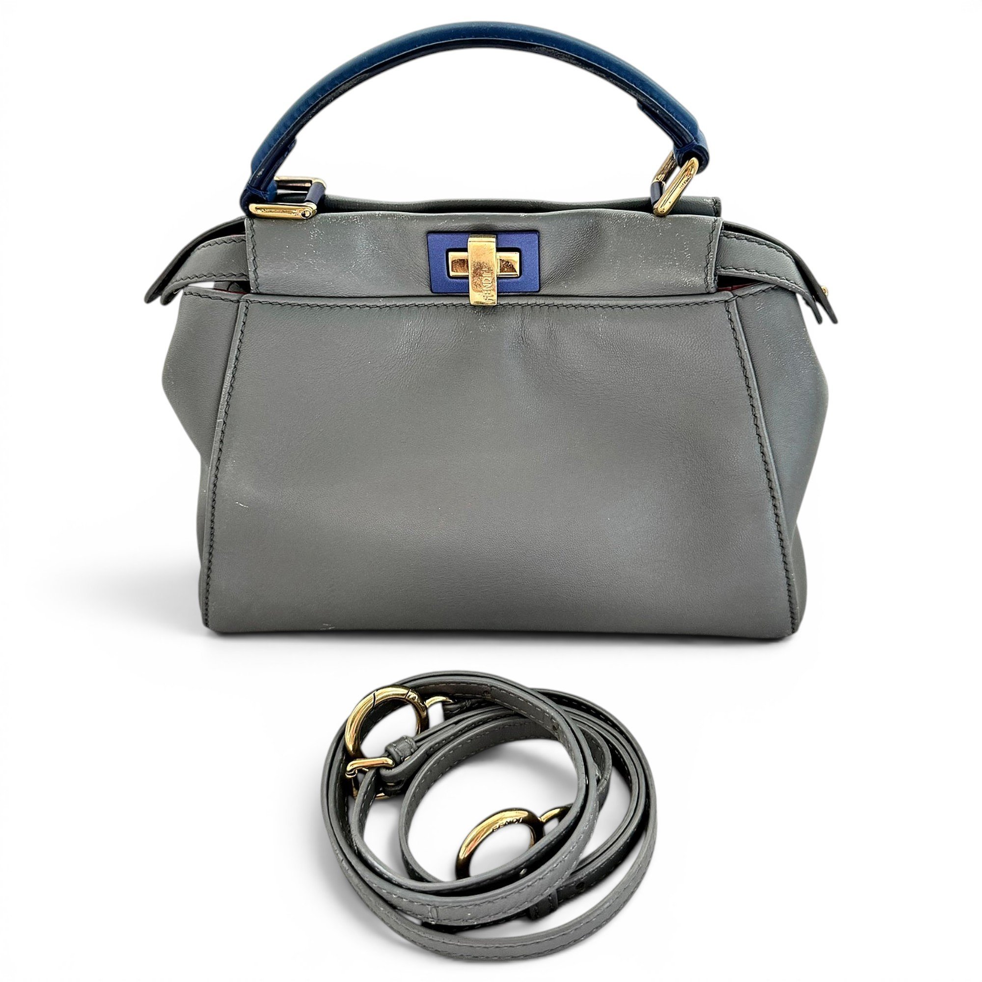 Peekaboo leather handbag