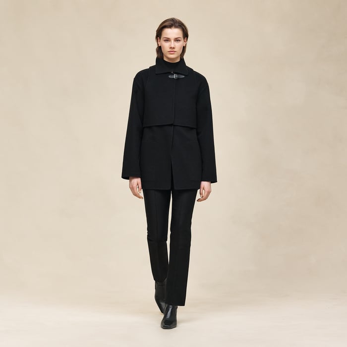 Noir Trench Modular Cashmere Coat