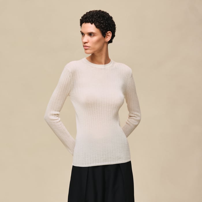 Blanc Naturel Long-sleeve Sweater