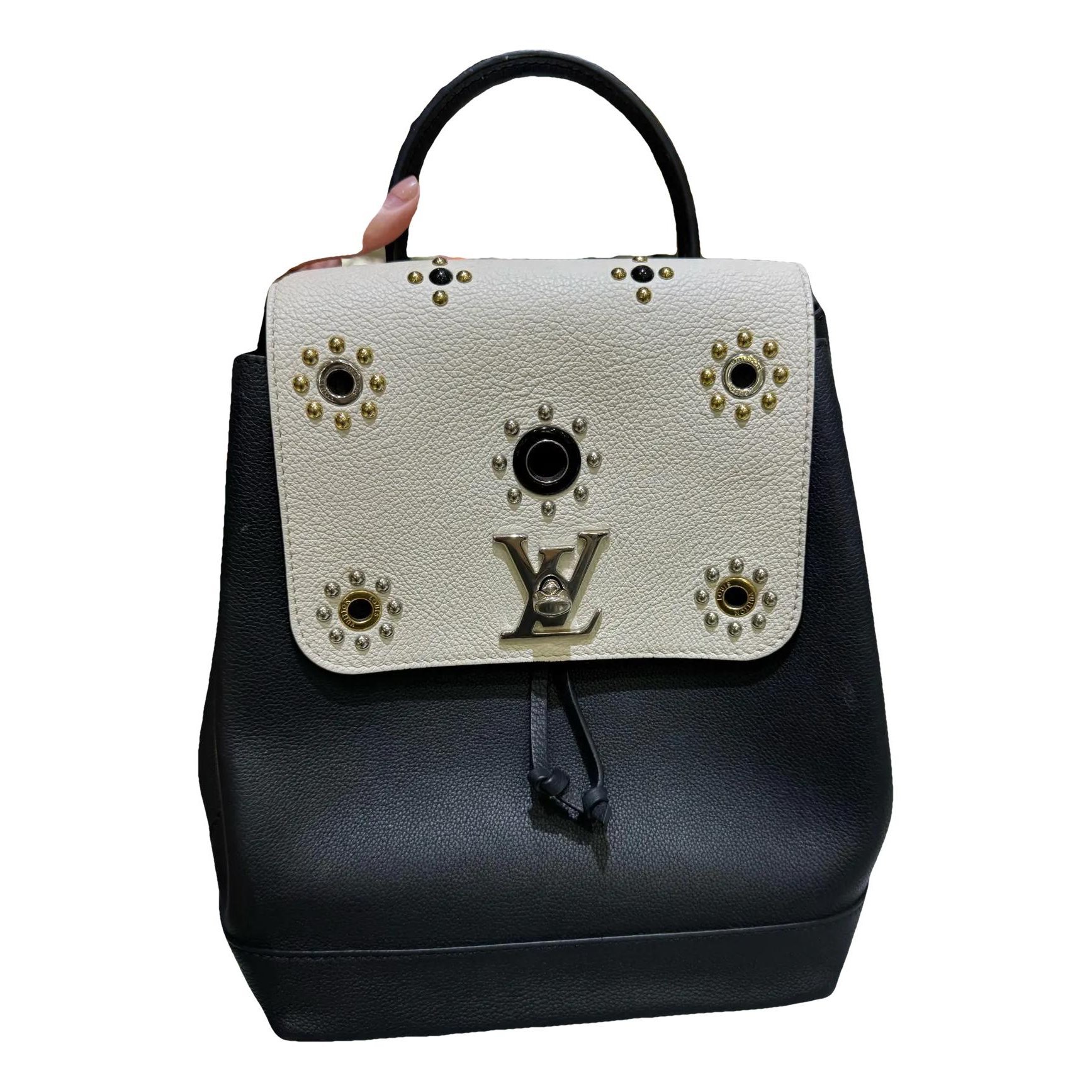 Lockme leather backpack