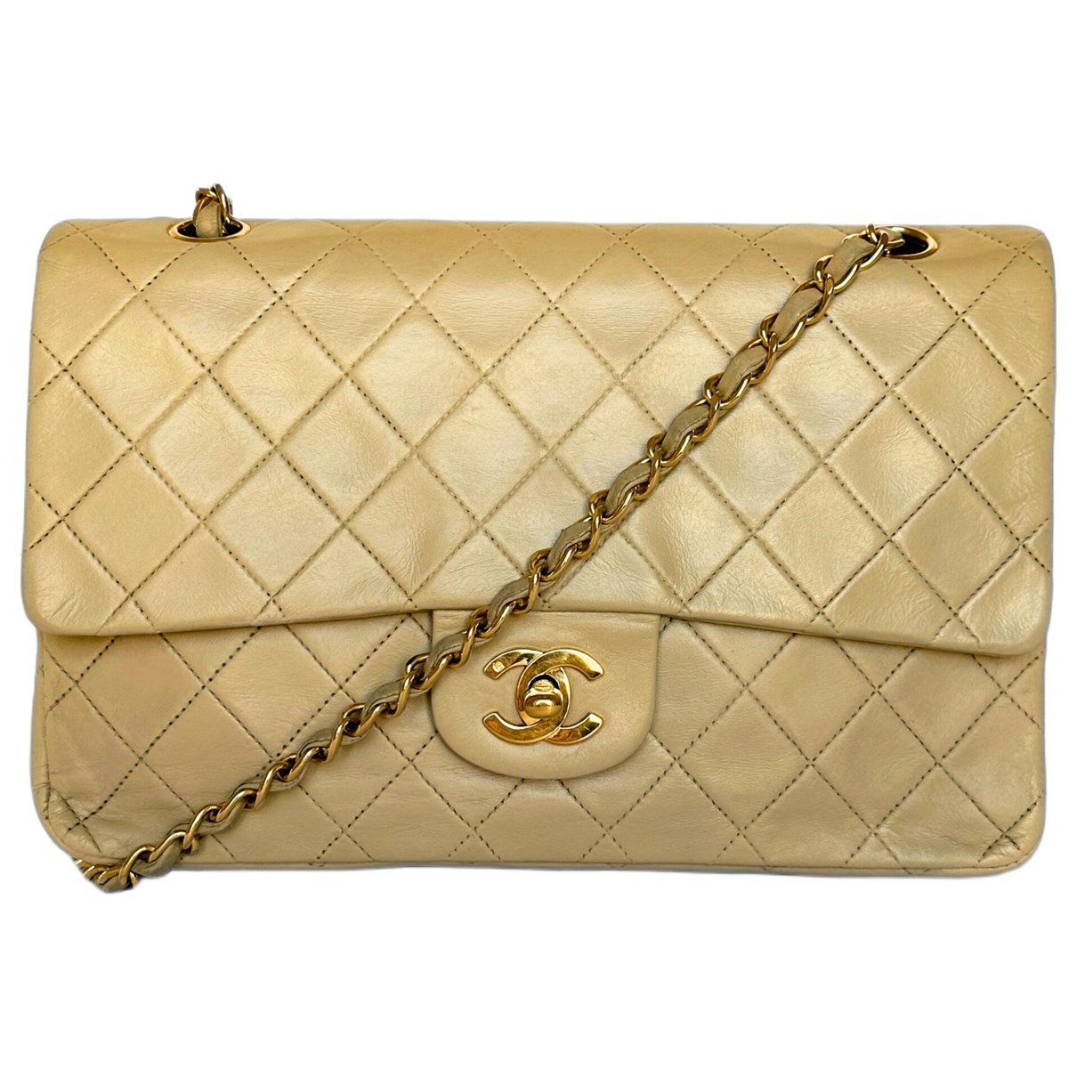 Trendy CC Flap leather handbag