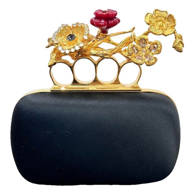 Knuckle silk clutch bag