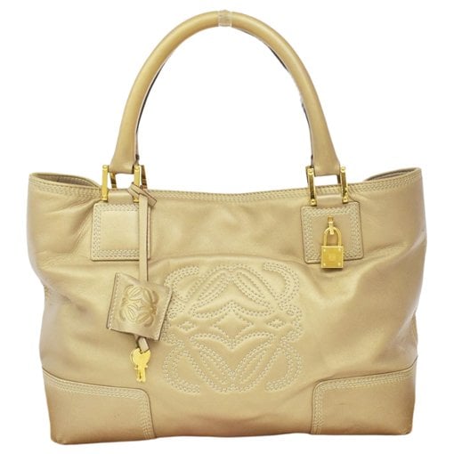 Anagram leather tote