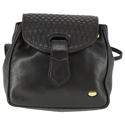 Leather backpack