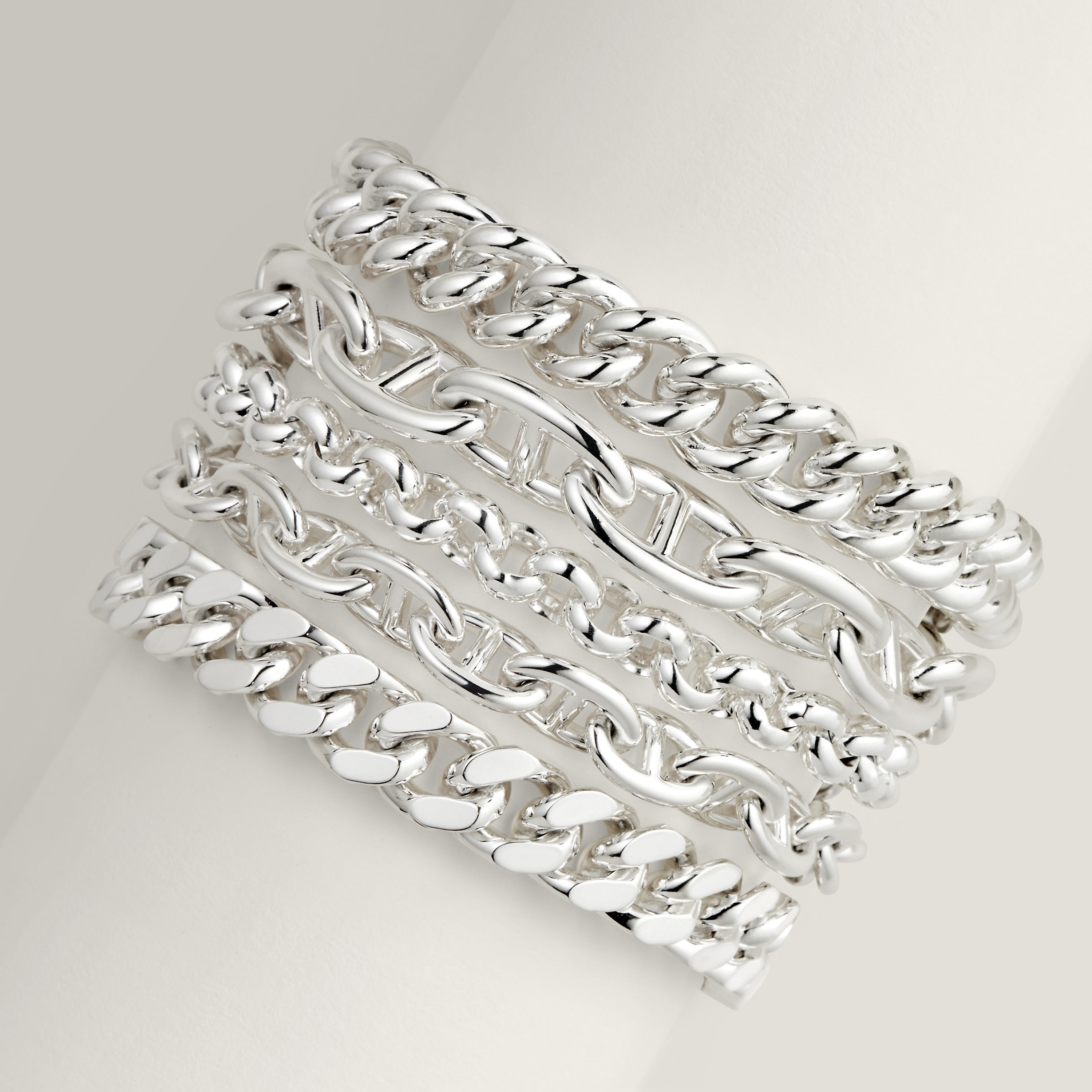 Chaine d'ancre Multichaines cuff bracelet