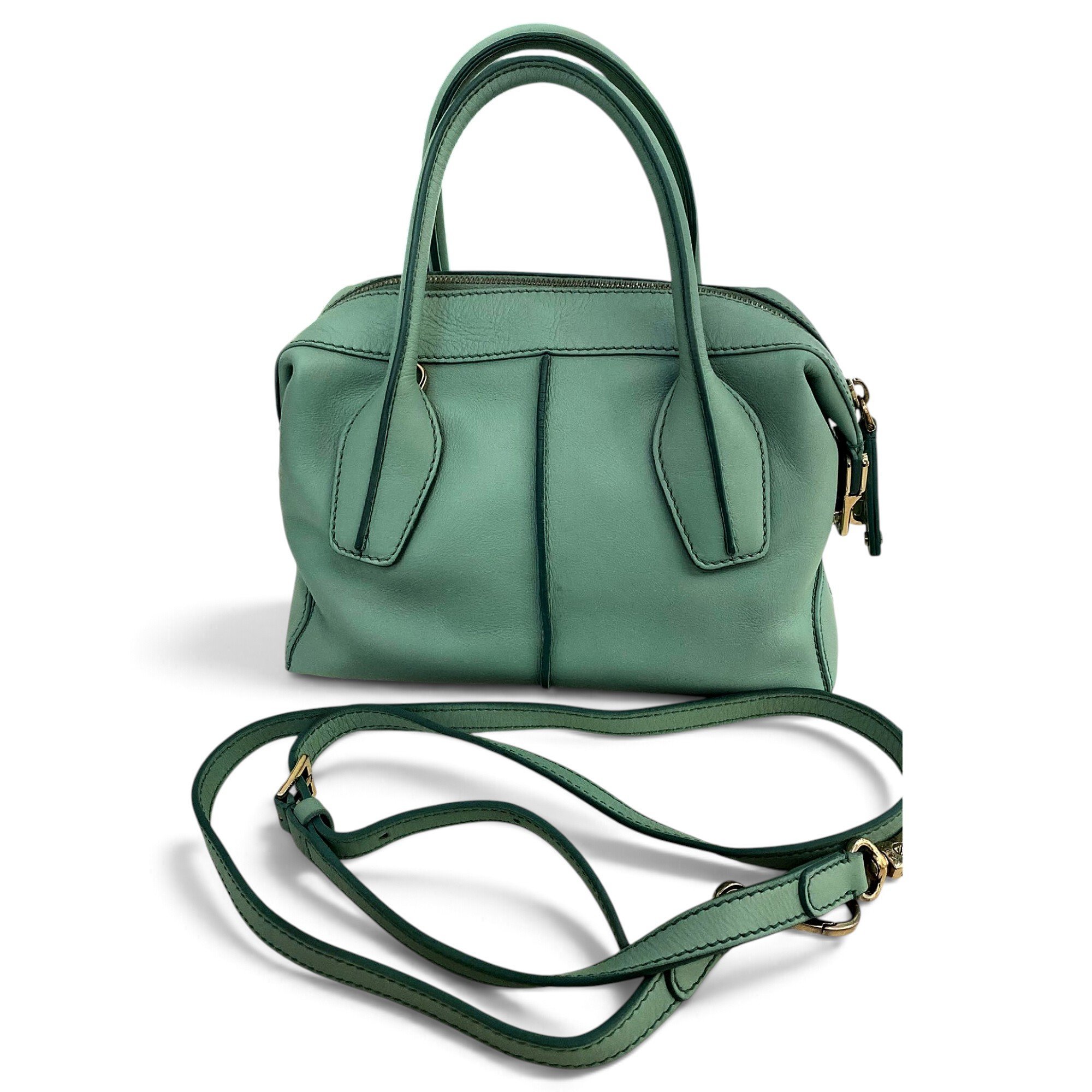 D Bag leather handbag
