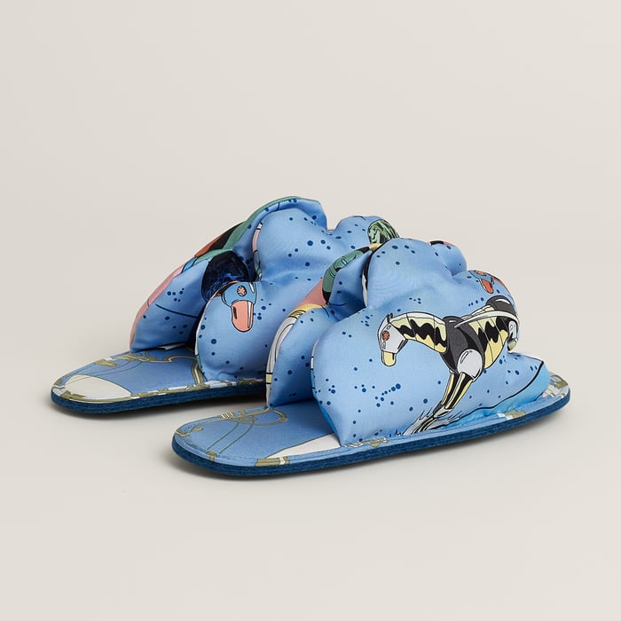Random Silk Slippers