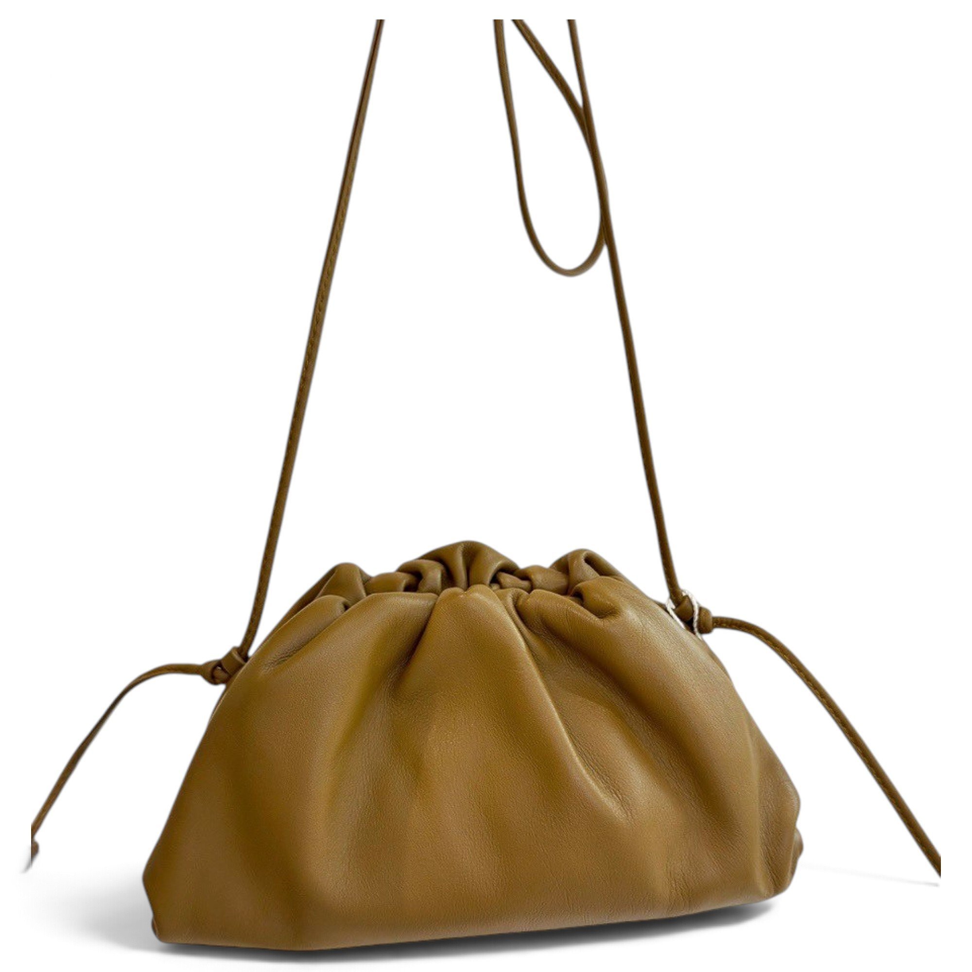 Pouch leather handbag
