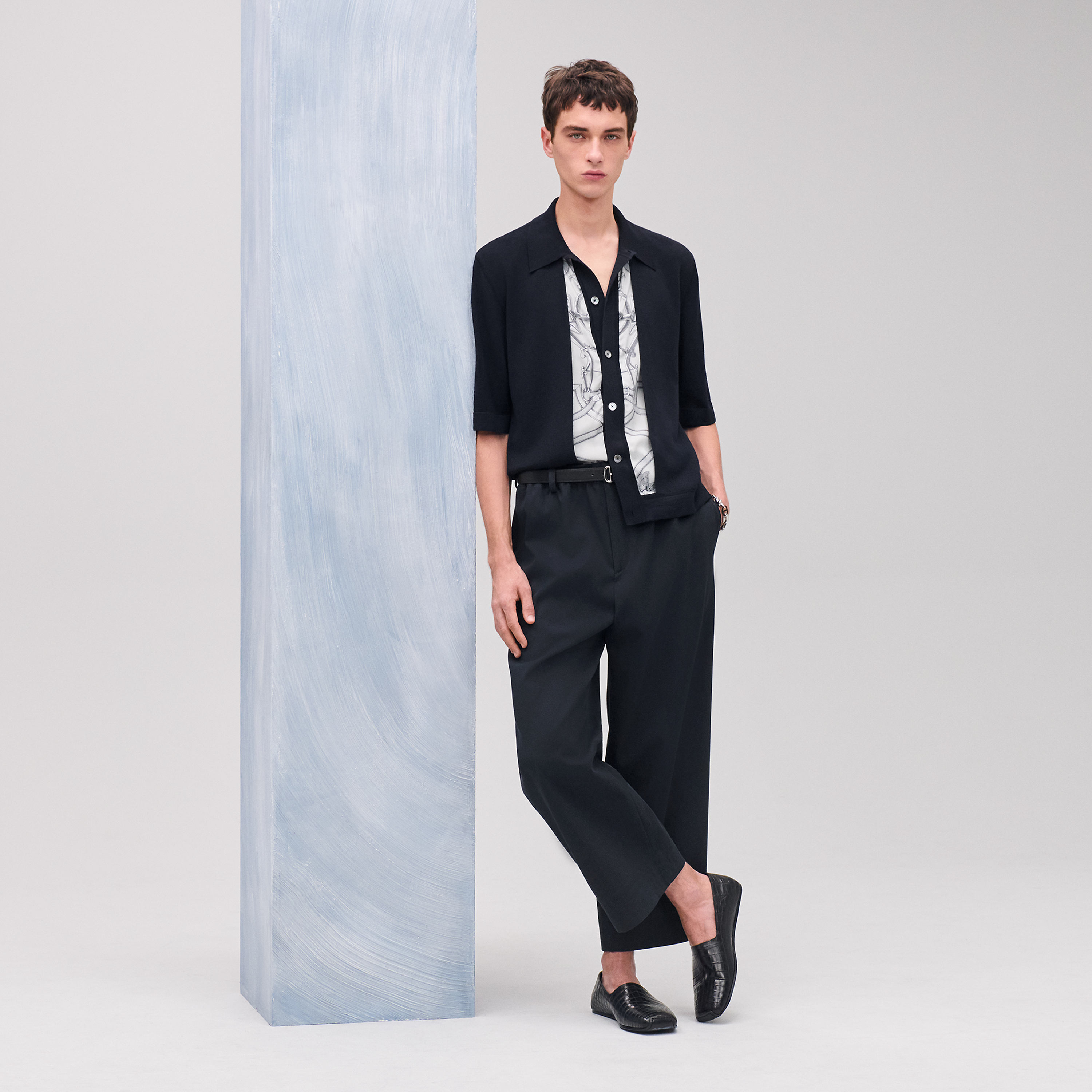 Chemise manches courtes « double devant »